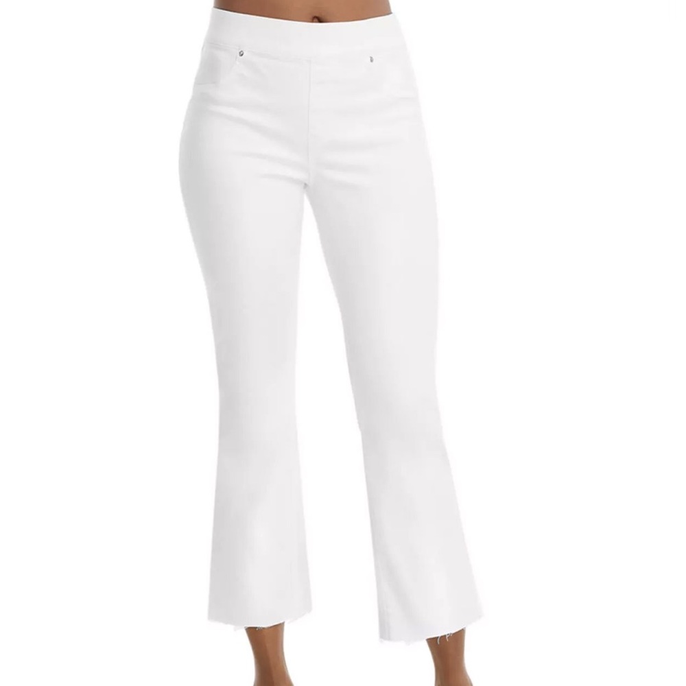 Spanx cropped flare NWT LARGE white